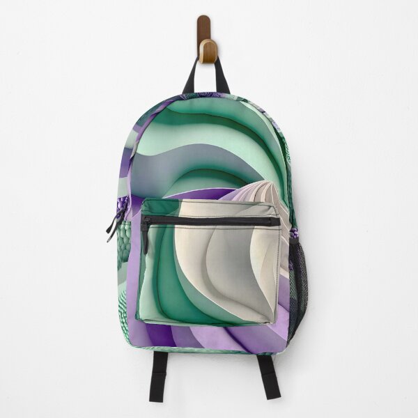 Item preview, Duality of Mint Waves and Lavender Beads designed and sold by Vicky Brago-Mitchell®.