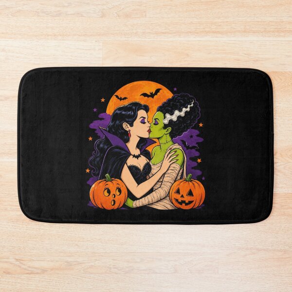 Item preview,  Bride Of Frankenstein Feminist Kissing Halloween Graphic designed and sold by yashuna.