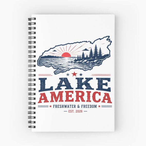 Item preview, Lake America Freshwater & Freedom Shirt | Patriotic Lake T-Shirt | Funny American Outdoors Tee designed and sold by OFF-CTR.