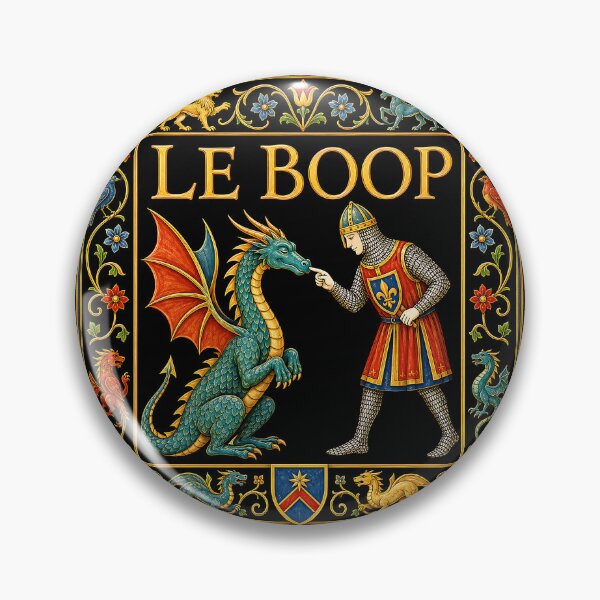 Item preview, Le Boop Knight Booping Dragon Nose Medieval Tapestry designed and sold by yashuna.