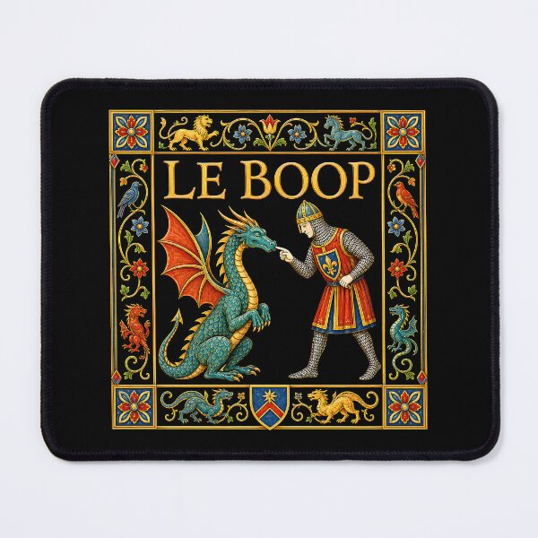 Item preview, Le Boop Knight Booping Dragon Nose Medieval Tapestry designed and sold by yashuna.