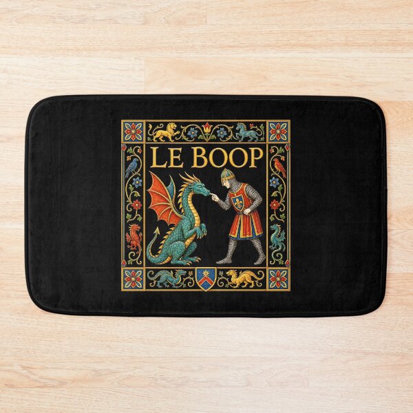 Item preview, Le Boop Knight Booping Dragon Nose Medieval Tapestry designed and sold by yashuna.