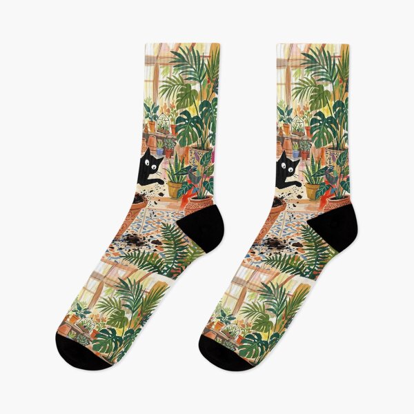 Item preview, Naughty Black Cat Digging Plant Pot Matisse Style Wall Art designed and sold by DuckOddity.