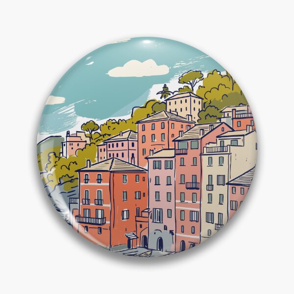 Artikelvorschau, Genua Vintage Retro Italien Reise entworfen und verkauft von RareDeerArt.