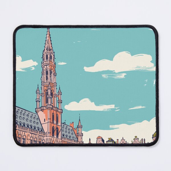 Item preview, Brussels Vintage Retro Belgium Travel designed and sold by RareDeerArt.