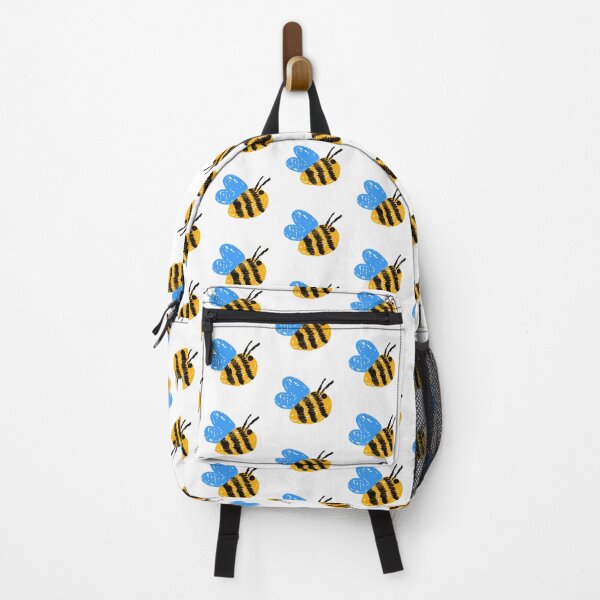Item preview, Bumble Bee Kids Art Crayon Scribbles in Yellow Black and Blue designed and sold by LightPrints.