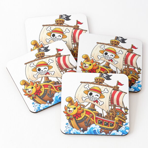 Item preview, Cute Cartoon Pirate Ship with Skull Sail and Lion Figurehead – Colorful Nautical Adventure Sticker designed and sold by edikartt.