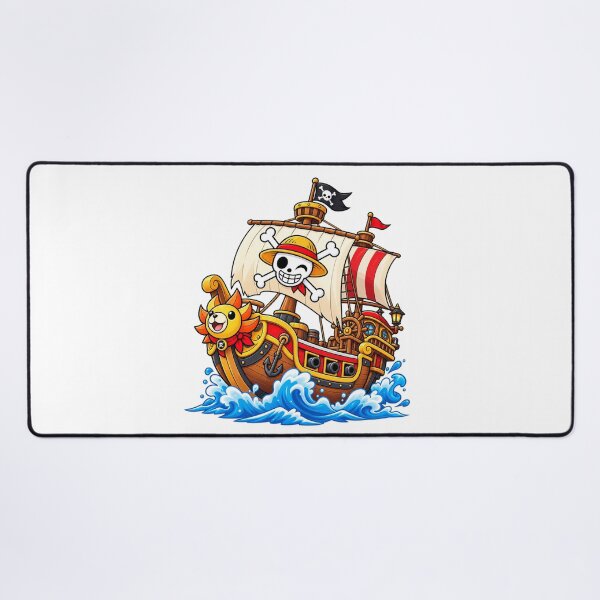 Item preview, Cute Cartoon Pirate Ship with Skull Sail and Lion Figurehead – Colorful Nautical Adventure Sticker designed and sold by edikartt.
