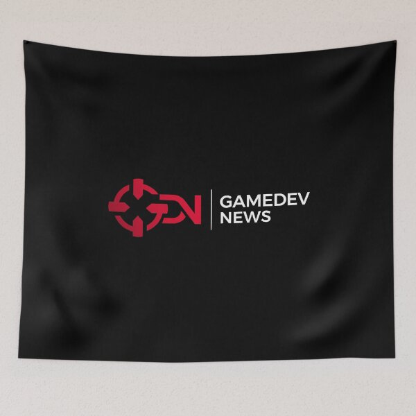 Item preview, GameDev News & Logo - White Text designed and sold by DesignerDave's Merchtasmagoria!.