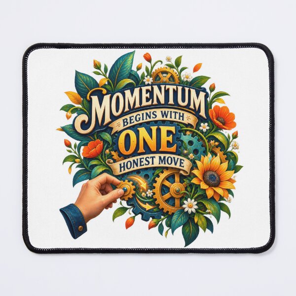 Item preview, Momentum Begins With One Honest Move designed and sold by Mosslume Studio.