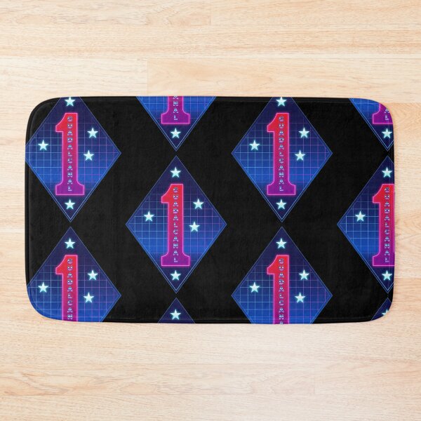 Item preview, 1st Marine Division Neon Synthwave Art designed and sold by adrian noble.