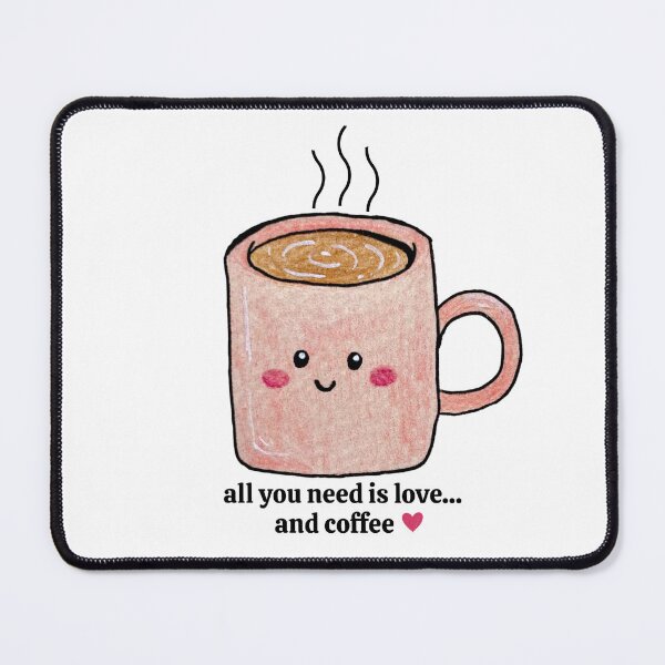 Item preview, Cute Coffee Mug Pencil Drawing designed and sold by art-by-natarsha.