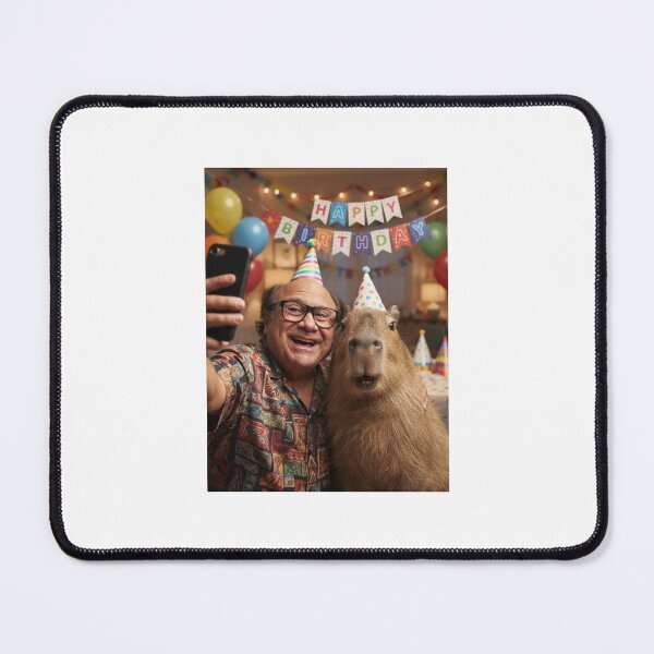 Item preview, Danny devito selfie capybara capybaras birthday cake memes happy Funny prank meme gift weird  designed and sold by CheeseBlueprint.