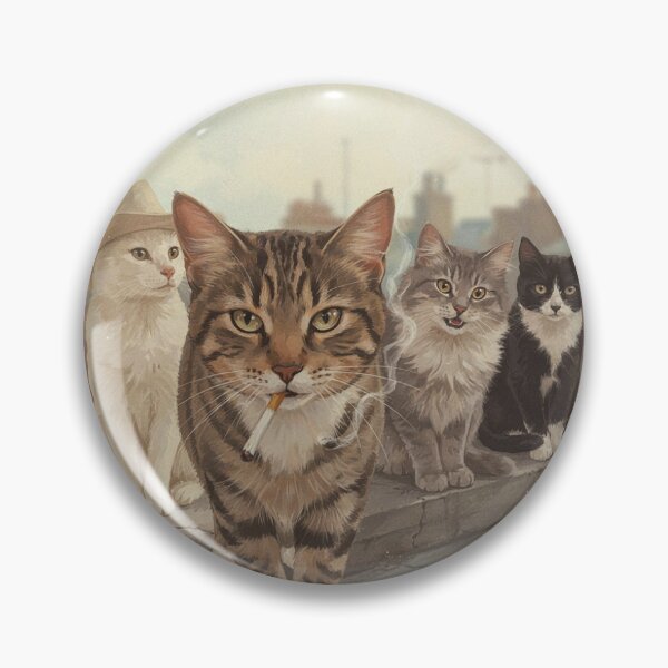 Item preview, Smoking Cat Culture Meme designed and sold by chillaxcats.
