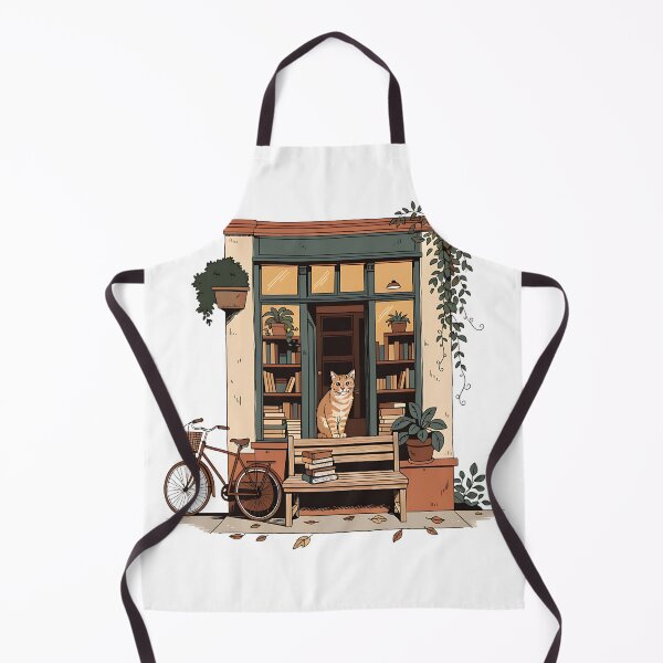 Item preview, THE BOOKSHOP CAT designed and sold by Neural-canvas.