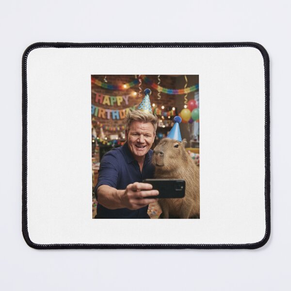 Item preview, Gordon ramsay selfie capybara capybaras birthday cake memes happy Funny prank meme gift weird  designed and sold by CheeseBlueprint.