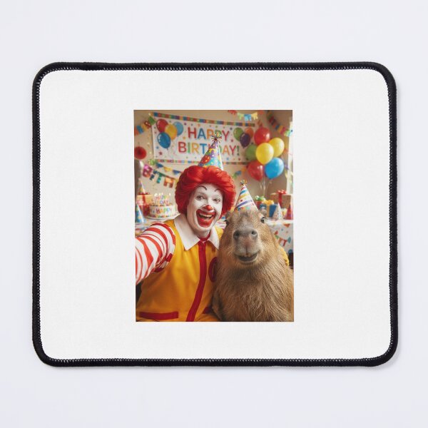 Item preview, Ronald mcdonald selfie capybara capybaras birthday cake memes happy Funny prank meme gift weird  designed and sold by CheeseBlueprint.