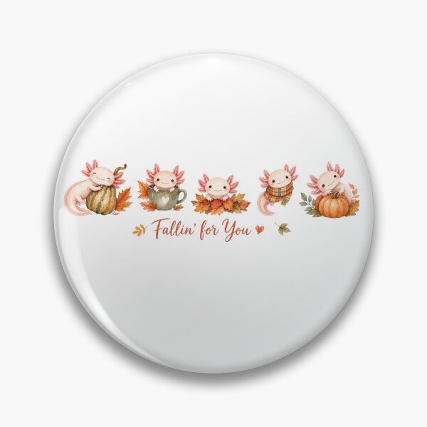 Item preview, Axolotls having a Spooky Fall Season designed and sold by Birdie and Flynn.