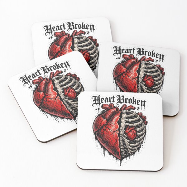 Item preview, Edgy Heart Broken Split Ribcage Tattoo Art designed and sold by Munib302.