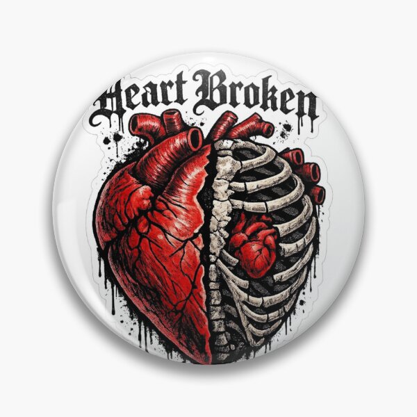 Item preview, Edgy Heart Broken Split Ribcage Tattoo Art designed and sold by Munib302.