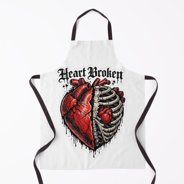 Item preview, Edgy Heart Broken Split Ribcage Tattoo Art designed and sold by Munib302.