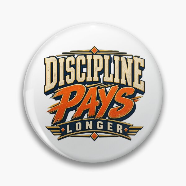 Item preview, Discipline Pays Longer Trading Mindset designed and sold by VolatilityEdge.