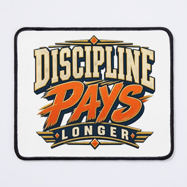 Item preview, Discipline Pays Longer Trading Mindset designed and sold by VolatilityEdge.