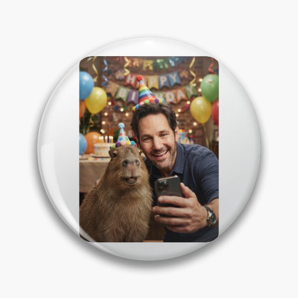 Item preview, Paul rudd selfie capybara capybaras birthday cake memes happy Funny prank meme gift weird  designed and sold by CheeseBlueprint.