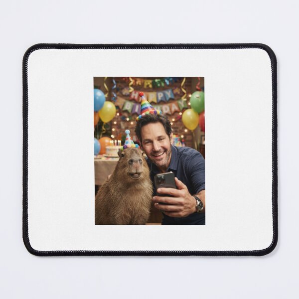 Item preview, Paul rudd selfie capybara capybaras birthday cake memes happy Funny prank meme gift weird  designed and sold by CheeseBlueprint.
