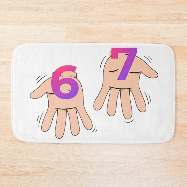Item preview, 67 Hand Sign Graphic Logo Sixty Seven Meme designed and sold by JulSaMar03.