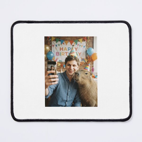 Item preview, Michael cera selfie capybara capybaras birthday cake memes happy Funny prank meme gift weird  designed and sold by CheeseBlueprint.