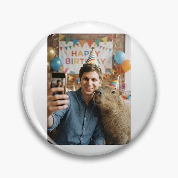 Item preview, Michael cera selfie capybara capybaras birthday cake memes happy Funny prank meme gift weird  designed and sold by CheeseBlueprint.