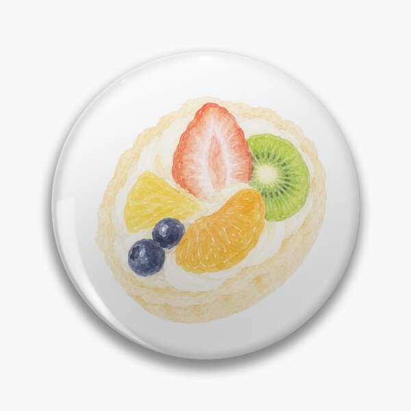 Item preview, Cozy Kitchen Fruit Tart Illustration designed and sold by bosamji.
