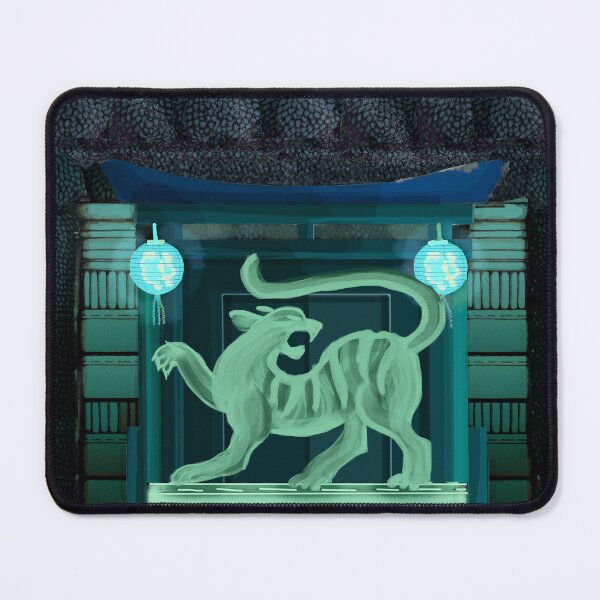 Item preview, Night Jade Tiger Chinese Gate designed and sold by Donnahuntriss.