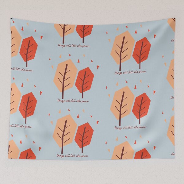Item preview, Falling Into Place Happy Autumn Trees designed and sold by LibertyHub.