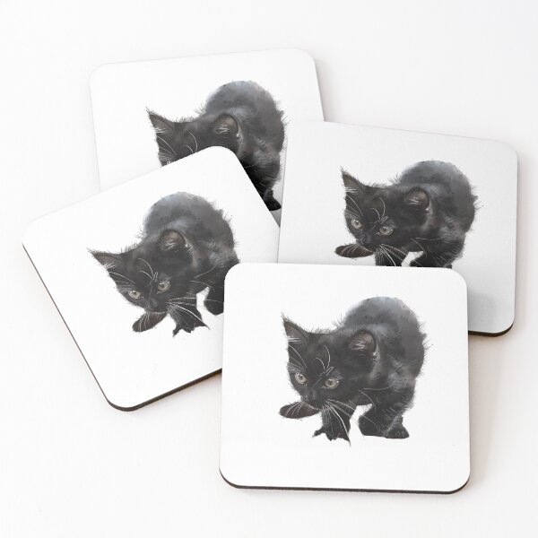 Item preview, Cat | Black & White Cat | Minimal Pet Aesthetic Art designed and sold by Mandayartstudio.