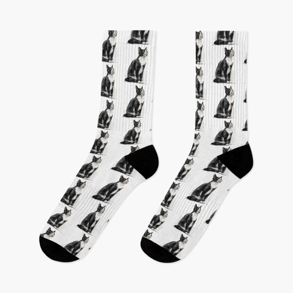 Item preview, Cat | Black & White Cat | Minimal Pet Aesthetic Art designed and sold by Mandayartstudio.