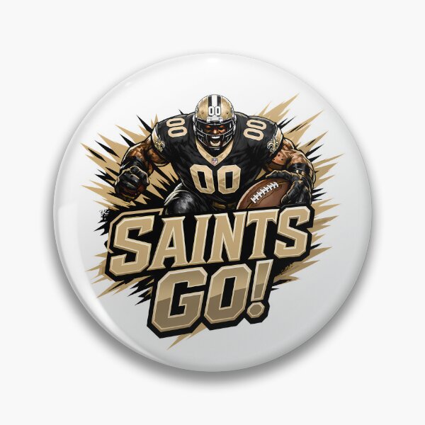 Item preview, ¡Vamos, Saints! Aficionado al fútbol americano de los New Orleans Saints #0189 designed and sold by GLUVY-THEME.