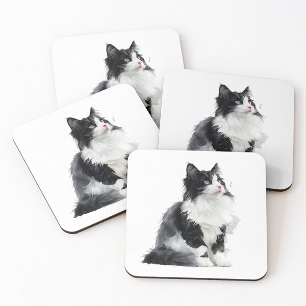 Item preview, Cat | Black & White Cat | Minimal Pet Aesthetic Art designed and sold by Mandayartstudio.