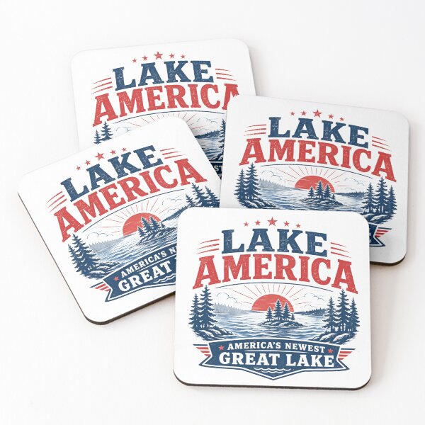 Item preview, Lake America Shirt | America’s Newest Great Lake T-Shirt | Funny Patriotic Lake Life Tee designed and sold by OFF-CTR.