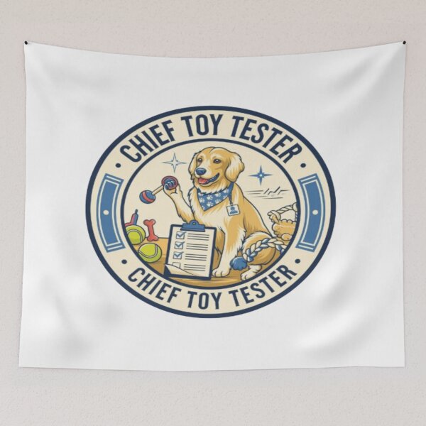 Item preview, Chief Toy Tester – Funny Golden Retriever Dog Job Design designed and sold by ClaussShop.