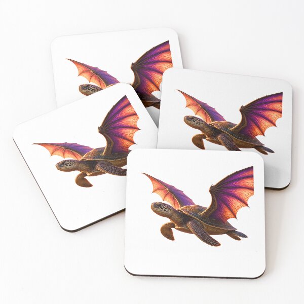 Item preview, Magical Flying Sea Turtle with Dragon Wings designed and sold by Mementoo.