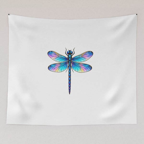 Item preview, Colorful Dragonfly Nature Insect Art designed and sold by Artbysarmina.