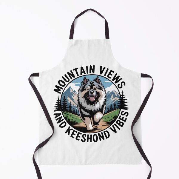 Item preview, Mountain Views and Keeshond Vibes – Keeshond Dog Lover Mountain Adventure designed and sold by CuteDesignables.