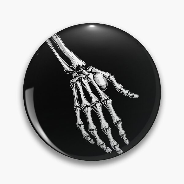 Item preview, Skeleton Hand Anatomy Gothic Bone Black and White Illustration Art Design designed and sold by inkoutninja.
