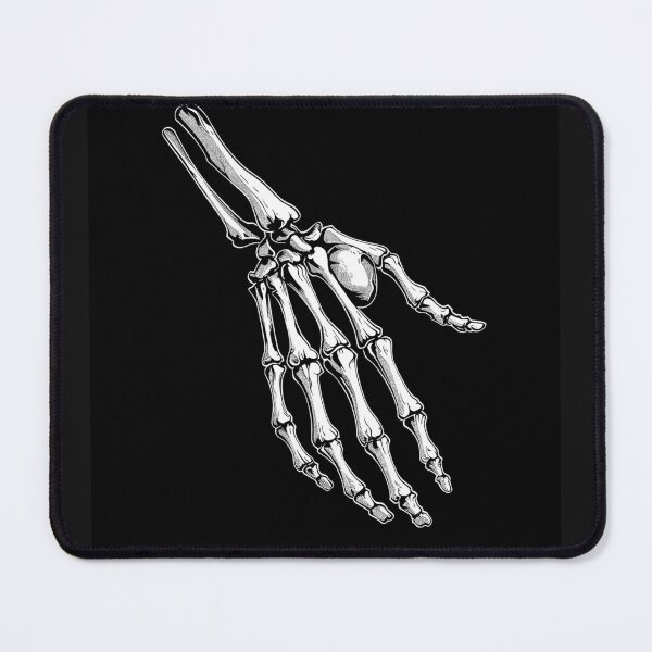 Item preview, Skeleton Hand Anatomy Gothic Bone Black and White Illustration Art Design designed and sold by inkoutninja.