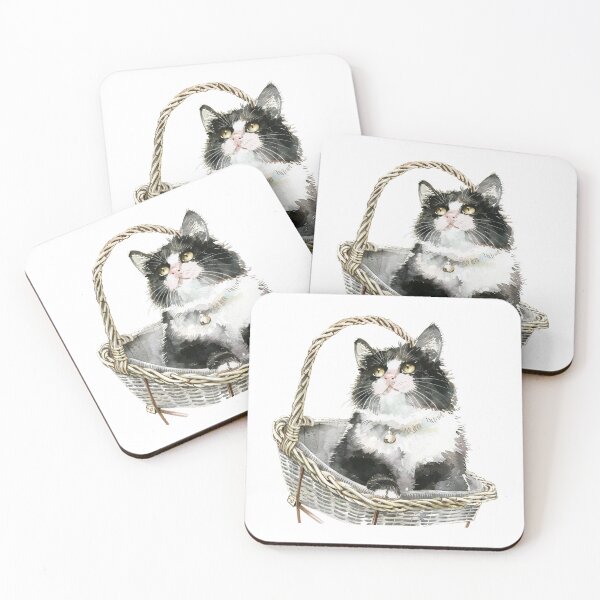 Item preview, Cat | Black & White Cat | Minimal Pet Aesthetic Art designed and sold by Mandayartstudio.