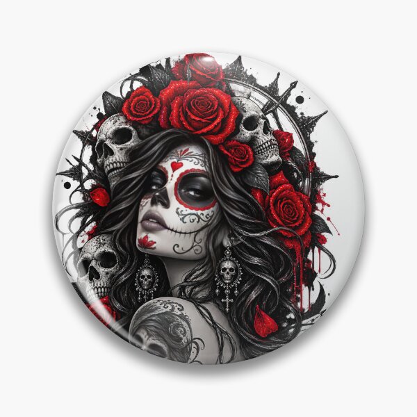 Item preview, Mexican Sugar Skull - Dark Academia designed and sold by VisionCrafft.