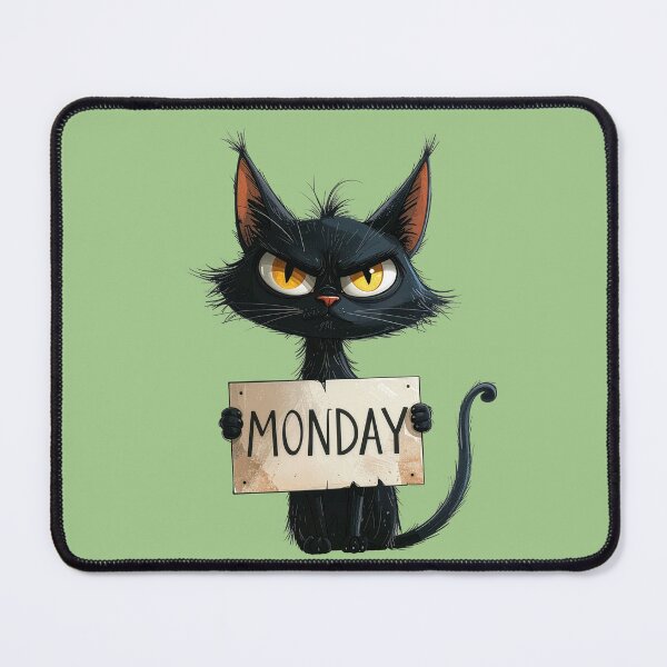 Item preview, Grumpy Cat Monday Sign Funny designed and sold by angel-cat-22.