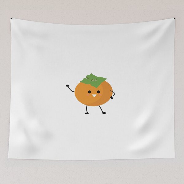Item preview, Cute Kawaii Persimmon Fruit Mascot Vector designed and sold by paolboa.